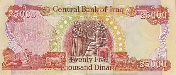 25000 Dinars from Iraq