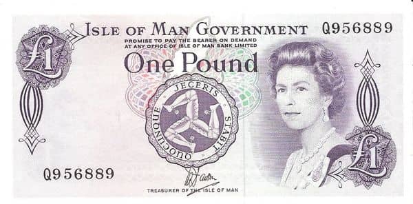 1 Pound Elizabeth II from Isle of Man