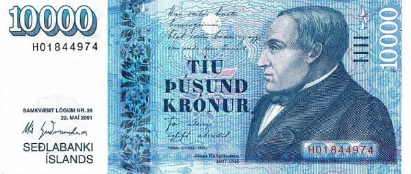 10000 Krónur from Iceland