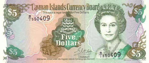 5 Dollars from Islas Caimán
