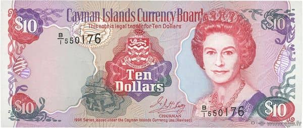 10 Dollars from Islas Caimán