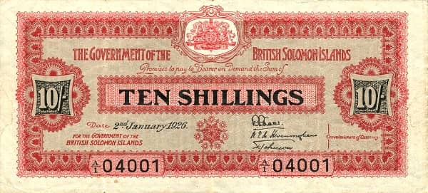 10 Shillings from Solomon Islands