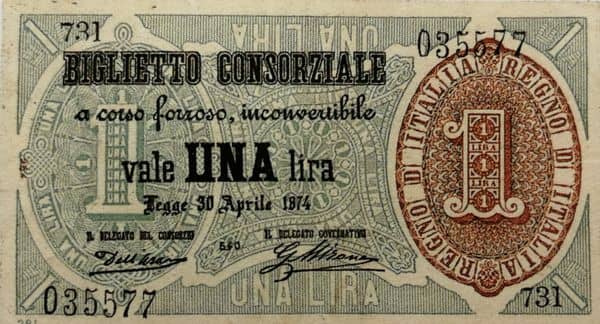 1 Lira from Italy