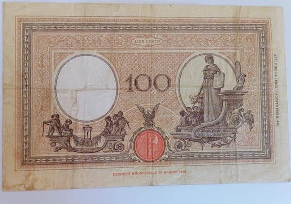 100 lire Barbetti Azur from Italy
