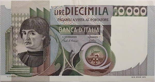 10000 Lire del Castagno from Italy