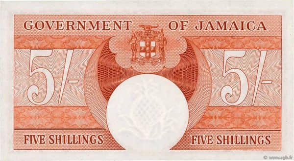 5 Shillings George VI from Jamaica