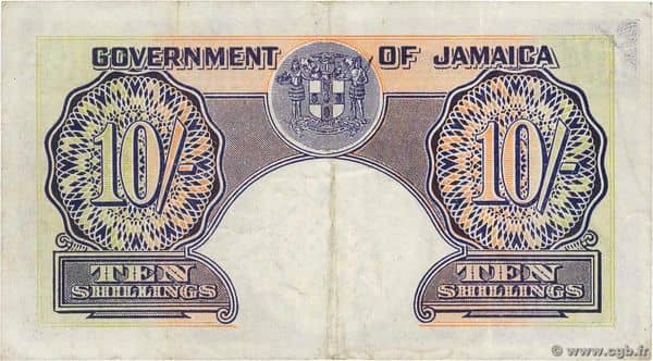 10 Shillings George VI from Jamaica