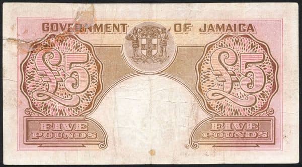 5 Pounds George VI from Jamaica