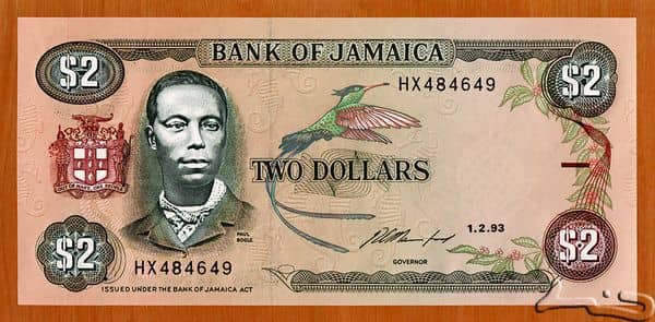 2 Dollars from Jamaica