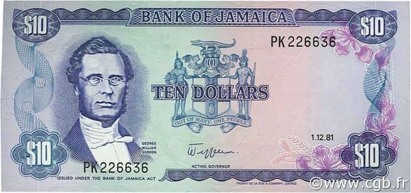 10 Dollars from Jamaica