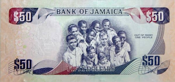50 Dollars Golden Jubilee of Jamaica from Jamaica