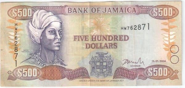 500 Dollars from Jamaica