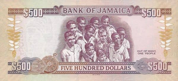500 Dollars Golden Jubilee of Jamaica from Jamaica