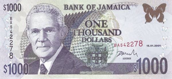 1000 Dollars from Jamaica