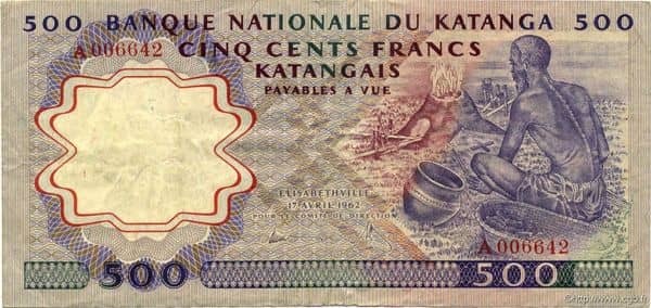 500 Francs from Katanga
