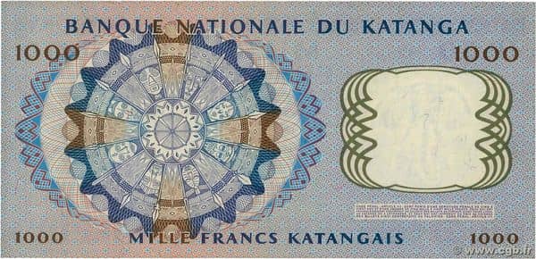 1000 Francs from Katanga