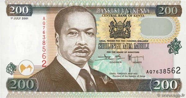 200 Shillings from Kenya
