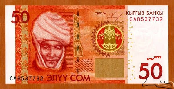 50 Som from Kyrgyzstan