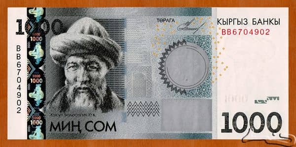 1000 Som from Kyrgyzstan