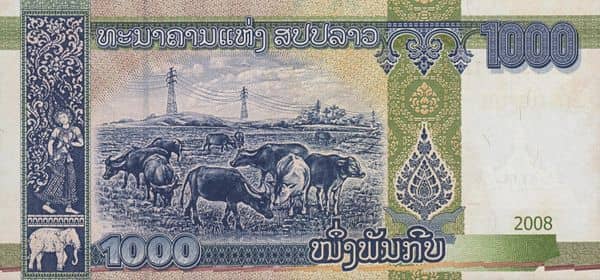 1000 Kip from Laos