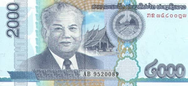 2000 Kip from Laos