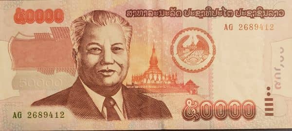 50000 Kip from Laos