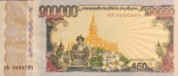 100000 Kip from Laos