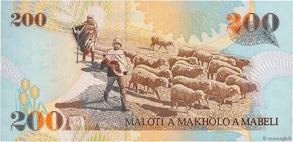 200 Maloti from Lesotho