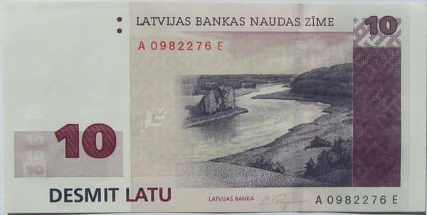 10 Latu from Latvia