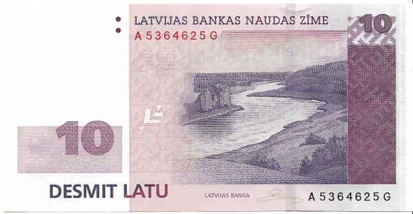 10 Latu from Latvia