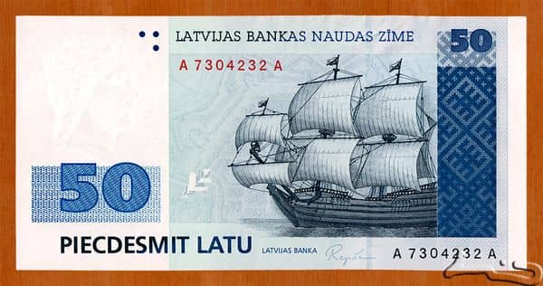50 Latu from Latvia