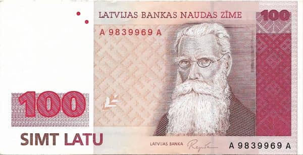 100 Latu from Latvia