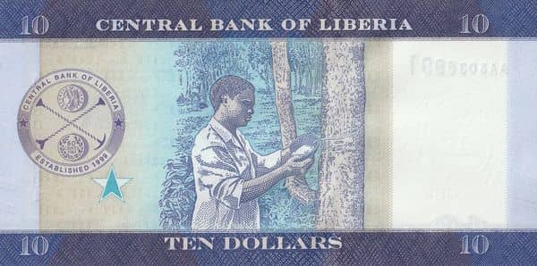 10 Dollars from Liberia