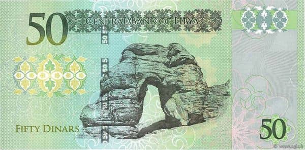 50 Dinars from Libya
