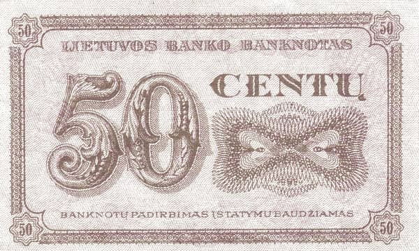 50 Centu from Lithuania