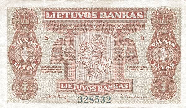 1 Litas from Lithuania