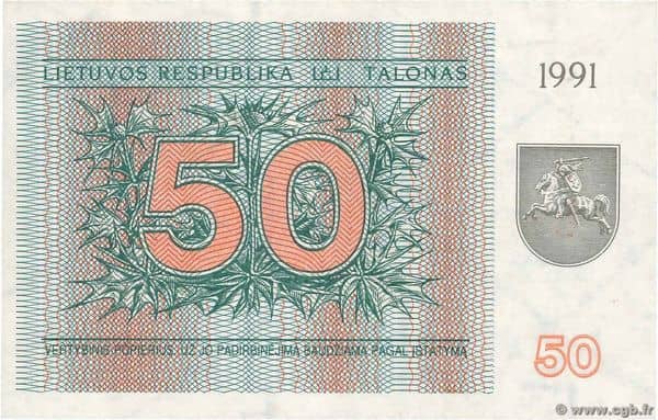 50 Talonas from Lithuania