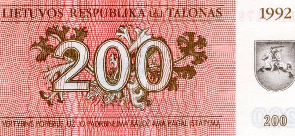 200 Talonas from Lithuania