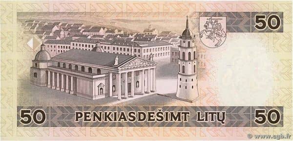 50 Litu from Lithuania