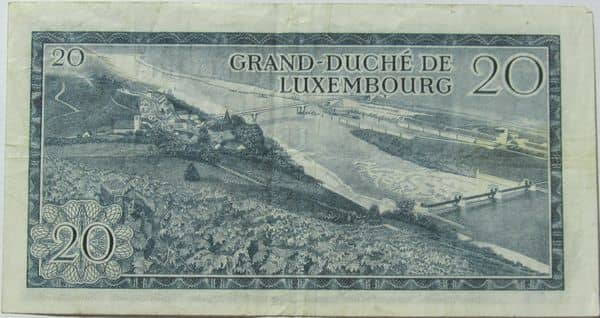 20 Francs from Luxembourg