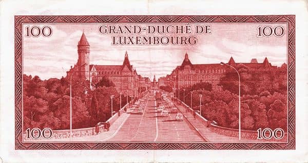 100 Francs from Luxembourg