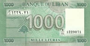 1000 Livres from Lebanon