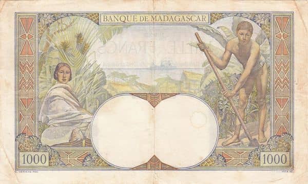 1000 Francs from Madagascar