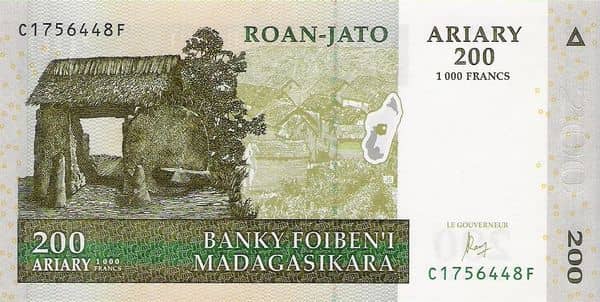 200 Ariary from Madagascar