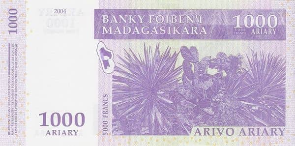 1000 Ariary from Madagascar