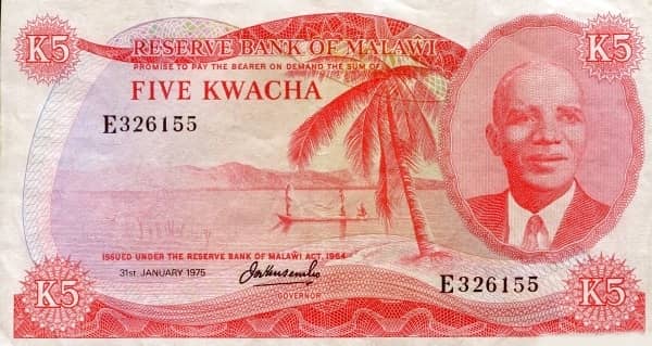 5 Kwacha from Malawi
