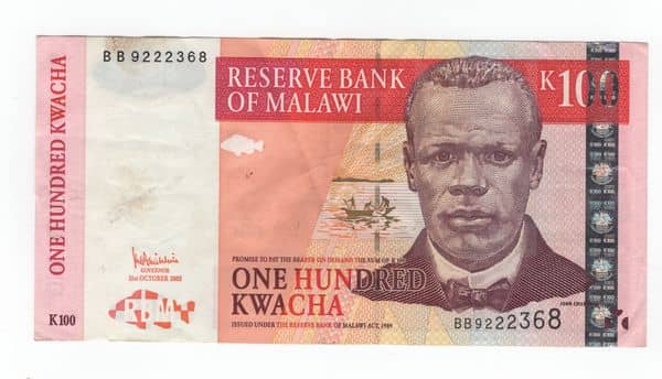 100 Kwacha from Malawi