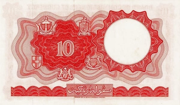 10 Dollars from Malaya & British Borneo