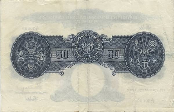 50 Dollars George VI from Malaya