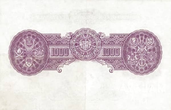 1000 Dollars George VI from Malaya